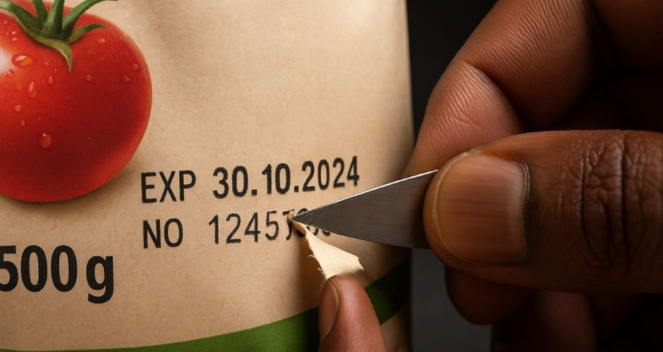 Tampering with expiration dates and batch numbers